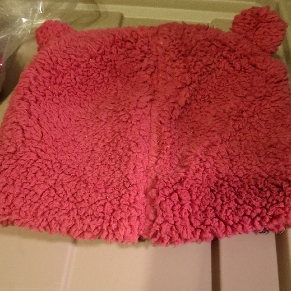 2 Cat & Jack Pink Fuzzy Kids Hats (Hat14,15)